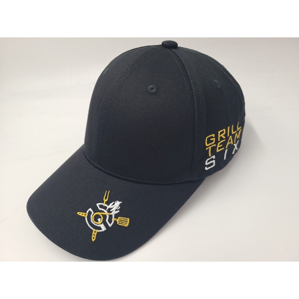 Grill Team Six Strapback‎ Adjustable Hat Cap Cotton Barbecue Dad Men Women Black